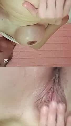 Busty and Big Ass White Spanish MILF with Big Clitoris Rubbing It and Using Toy Until She Cums
