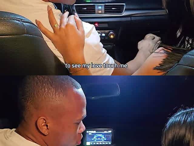 Tiny bangs BBC in the car in a public parking lot - Athenea Rosse & Brandon Cruz