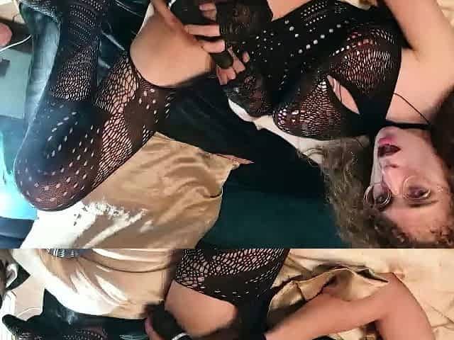 Stacked brunette goes solo toys and masturbation