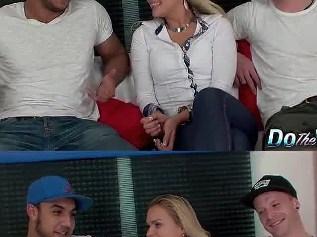 Blond Wife Barra Brass Has Her Booty Drilled and Creampied