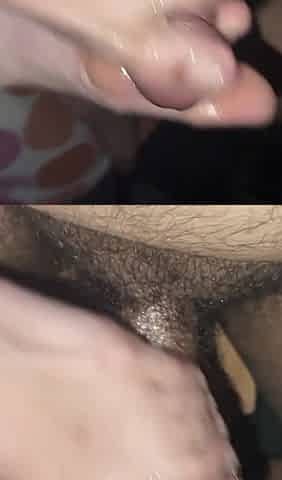 Sexy Foot Job and Blowjob with Some Pussy Play