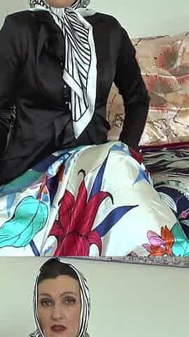 Satin Scarf Day! Cum All Over My Satin Scarf, Lady Victoria Valente