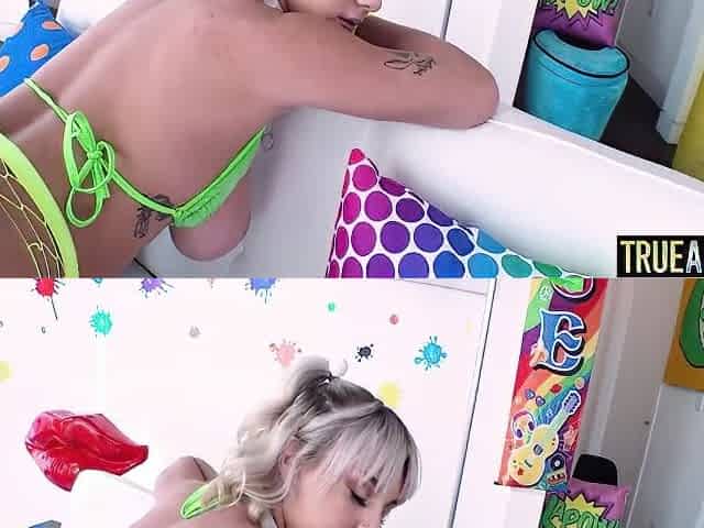 Gaping Busty Blonde Gabbie Carters Ass