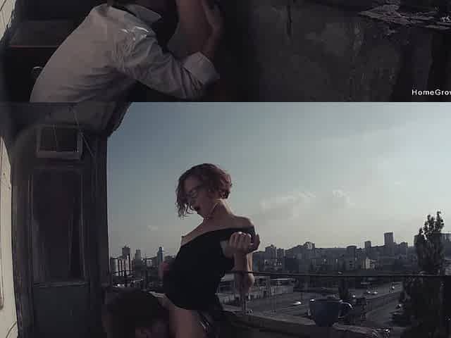 Eva Fucked Out On The Balcony - Eva Fucked Out On The Balcony
