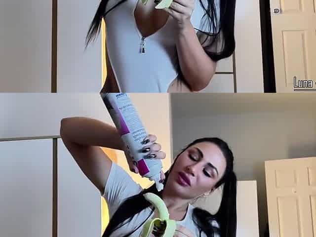 Insatiable Stepsister Cant Stop Hard Fuck, Juicy Banana Sucking And Cum Feeding
