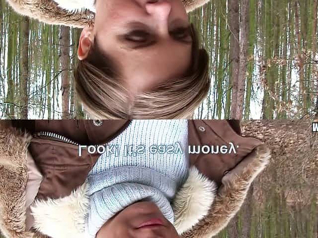 Euro cutie and her very first outdoors pussy penetration