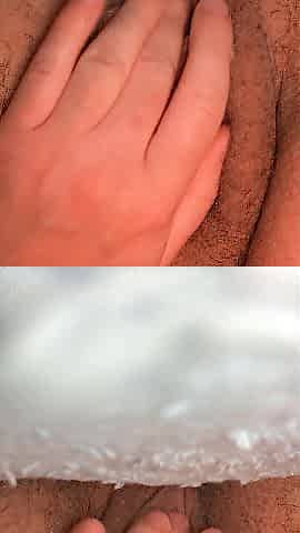 FTM Teases, Fingers Snatch Until Squirting And All Fingers Inside