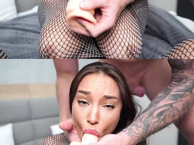Fit Busty Sub Monika FOX Gets Deepthroated, Fingered Up To Squirting & Analized Up To a Big Prolapse