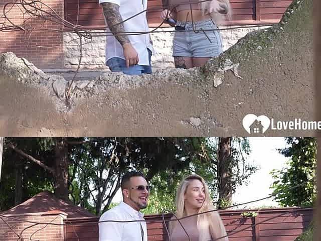 Picked up blond gets cock in public