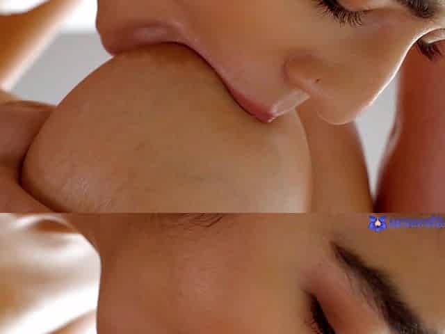 Hot girls erotic lesbian massage video