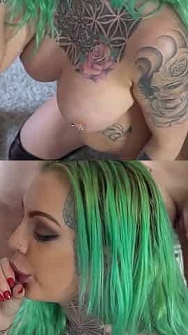Big Titted Latex Subslut Got Dominated by Group