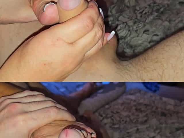 Stepmom, Let Me Clean Your Soles with Cum