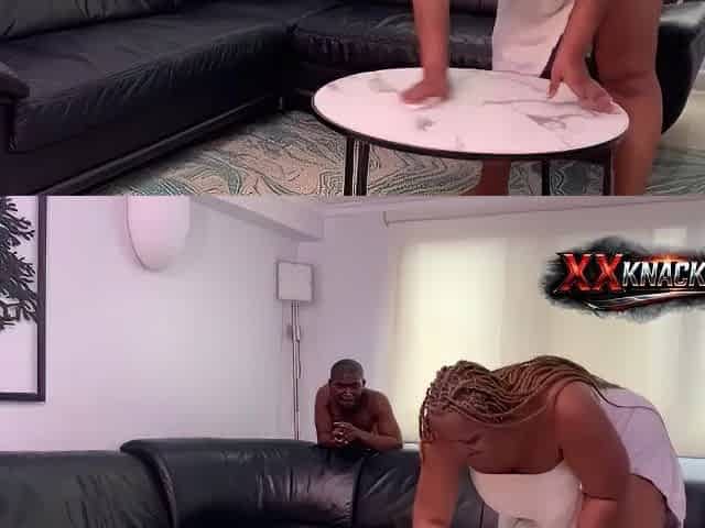 HER BOM BOM LOOK SO GIANT AND HER BREAST LOOK SO CUTE AND HER BOSS CANNOT HESITATE TO POUND HER LARGE VAGINA