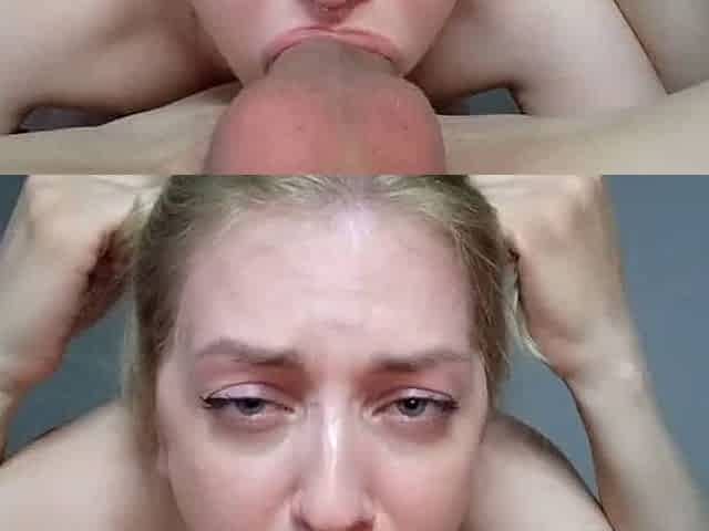 Big-Cock Lover Takes a Huge Load Down Her Throat