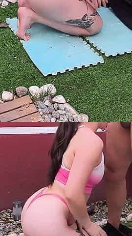 Yoga Class Ends in Creampie