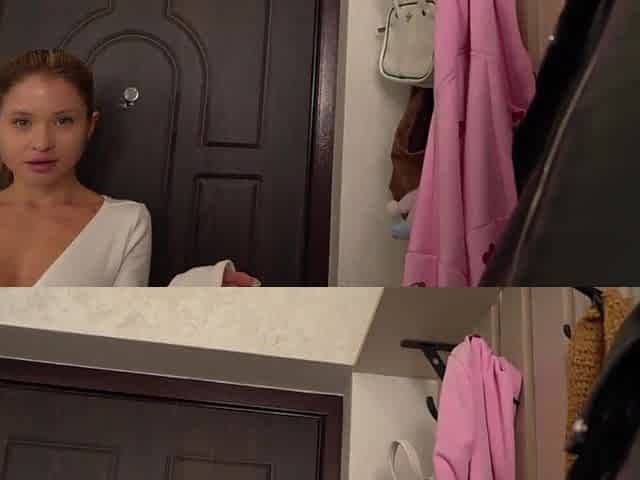 "Lost Wager - Please A Stranger": Breasty Beauty Next Door Drilled By Large Jock. Messy Talk. POV