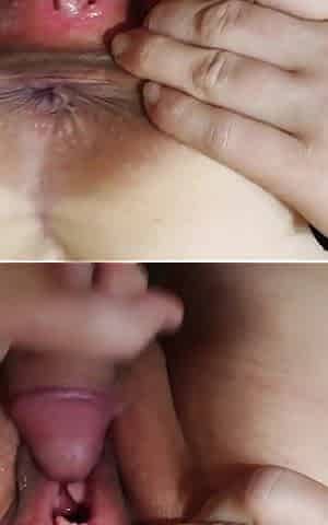 Chica Opened Her Pussy for a Massive Cumshot