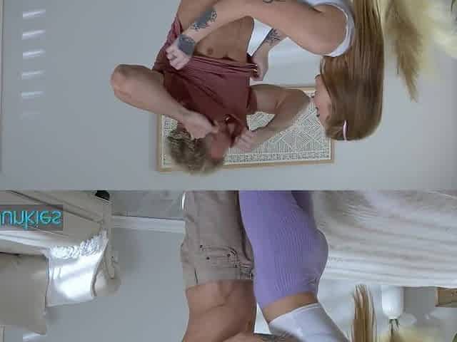 REALITYJUNKIES - Hawt Babysitter Unwinds After Her Shift By Letting Her Lustful Boss Bang Her Hard