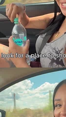 Big Black Cock BBC Fucks Horny Colombian Woman in Car After Picking Her up on the Road - Mariana Sandoval & Brandon Cruz
