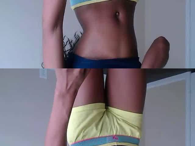 Hot Black Maid Does Some Webcam Black and Ebony