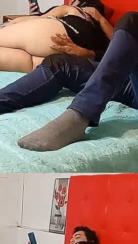 My Big Ass Fucked Mercilessly in Our Bed...he Just Watches and Films