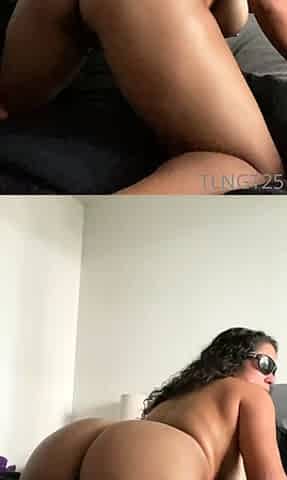 Big boob brunette masturbates on webcam