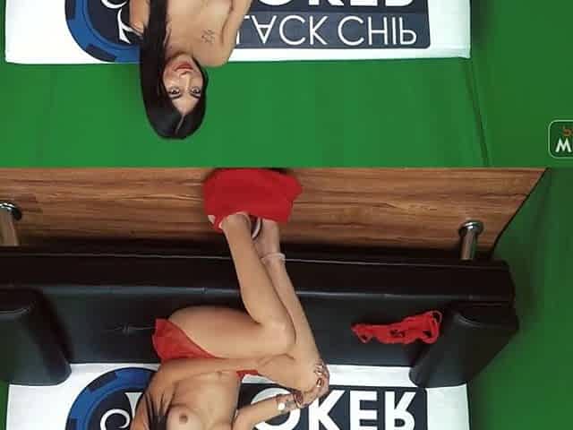 RUNGOODGIRLS- LATIN CHICK CUMS ALL OVER THE STUDIO ON TRY-OUT -SHORT