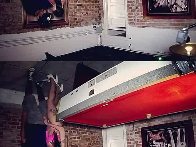 Older Woman Fucks Young Man with Big Cock in Pool Table