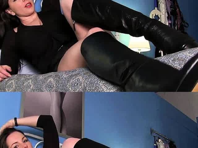 Leather Stiletto Boots