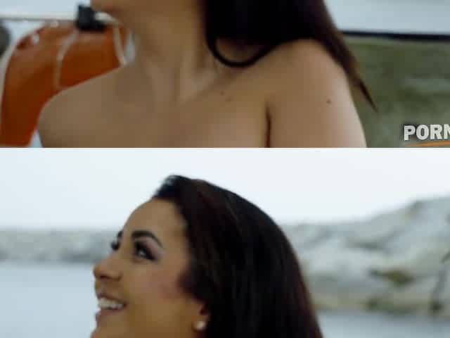 Nympho Floozy Kitty Love Sucks Weenie On Deck And Takes A Vagina Pounding Whilst Onboard