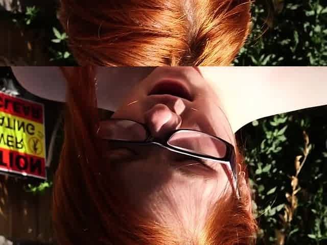 Cute freckled ginger pees before receiving cunnilingus