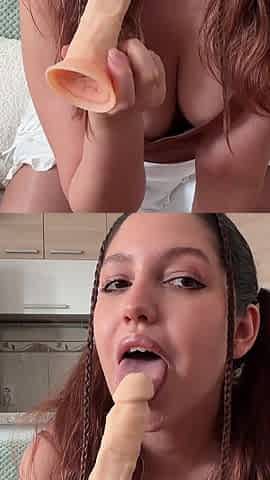 Dildos Review and Test in Crotchless Pantyhose