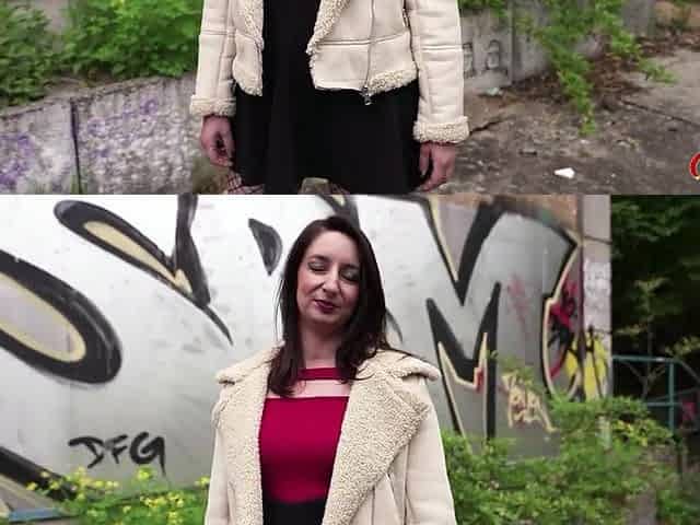 GERMAN SCOUT - German Cougar Ariel Rossi with Large Booty Pick Up for 1st Casting Screw
