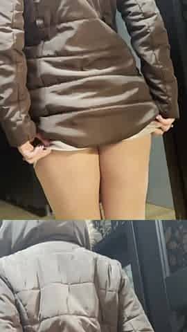 MilfyCalla- A Lot Of Cum On Brown Fur Hooded Puffer Jacket