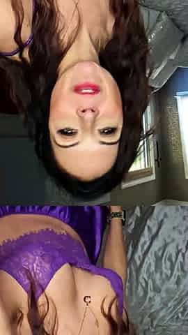 Cute amateur brunette naughty in solo jerking show on camera