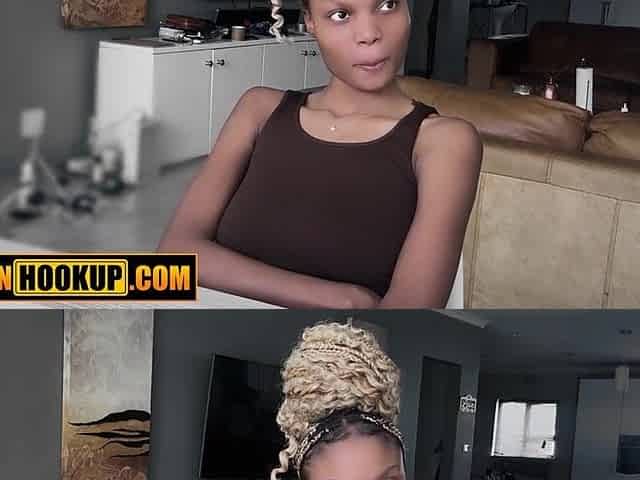 Breasty Blond Ebony Teen With Dreadlocks Banged Raw By Hung White Tourist