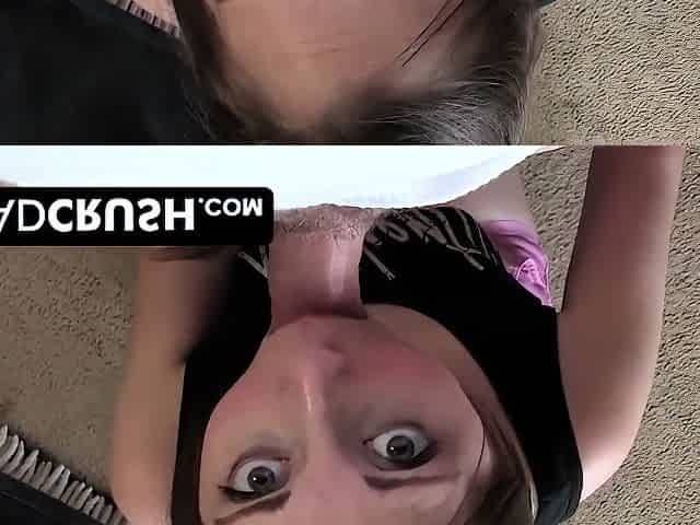 Shy Stepdaughter Gets Her Hairy Pussy Creampied After Taboo Pov Sex - Pov Blowjob By Hairy Brunette Cunt