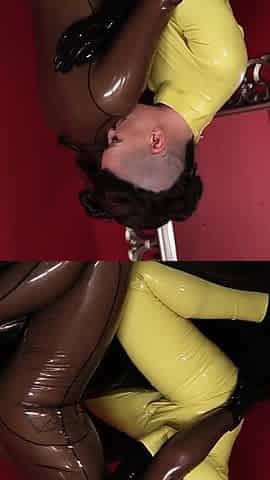 Rubber Queens Make Out on the Bed