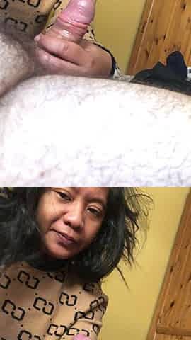 Indonesian Wife Sucks Her Husband's White Cock
