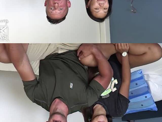 Ripped DILF Heath Hooks Up With A Thick Oriental Teen For His 1St Porn!