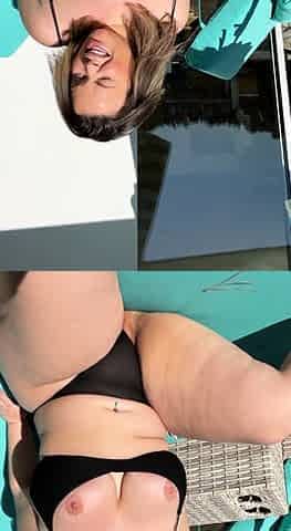 British blonde milf Jane Bond solo masturbation