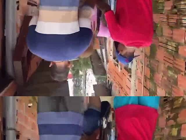 Samantha Munhoz got lost in the favela and got a jock beating from the thugs - Part 1