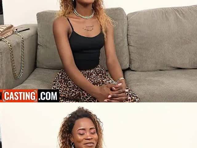 This LARGE BOOTY BLACK waitress had a modeling want... I granted it the hard way with her SHAGGY VAGINA