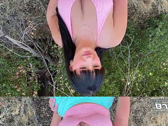 BJRAW Aleksa Mink makes him cum with her throat