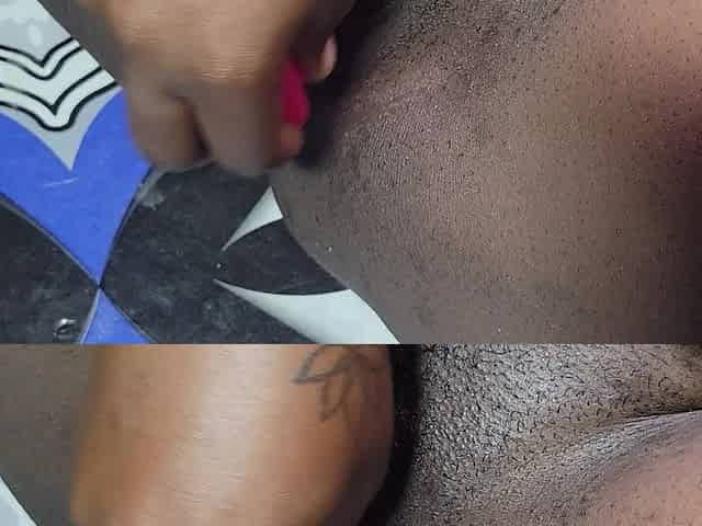 Nigeria Ebony Was Horny and Decided to Finger Her Self Till She Started Speaking Her Native Dailet