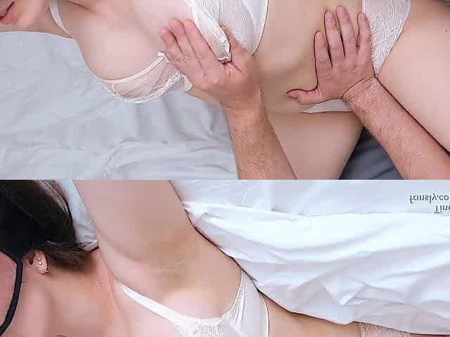 That guy licked her flawless melons and makes her cum ???? Fleshly real sex
