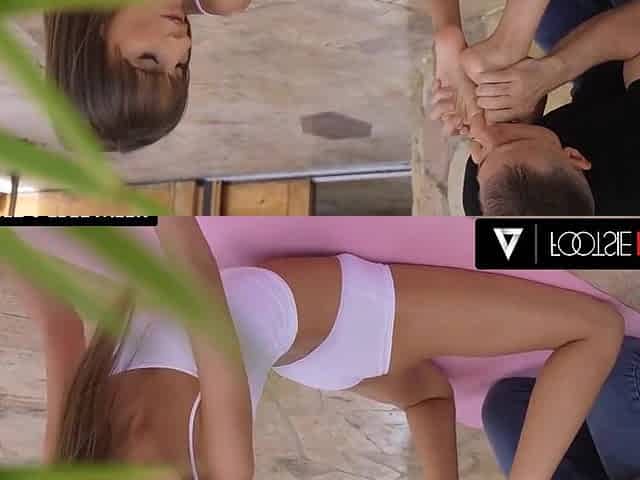 Lili Charmelle And Toby Lockwood In Stunning Babe Gets Her Sexy Feet Covered In Cum
