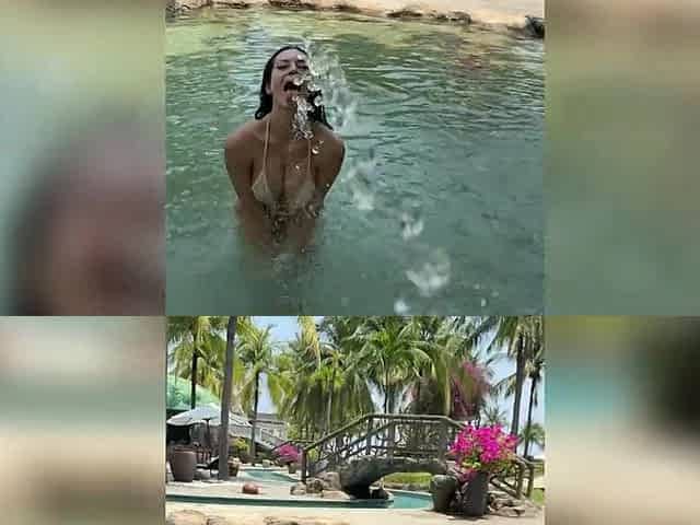 Melons Flashing Outdoor, Ahegao, Spit, Getting Moist