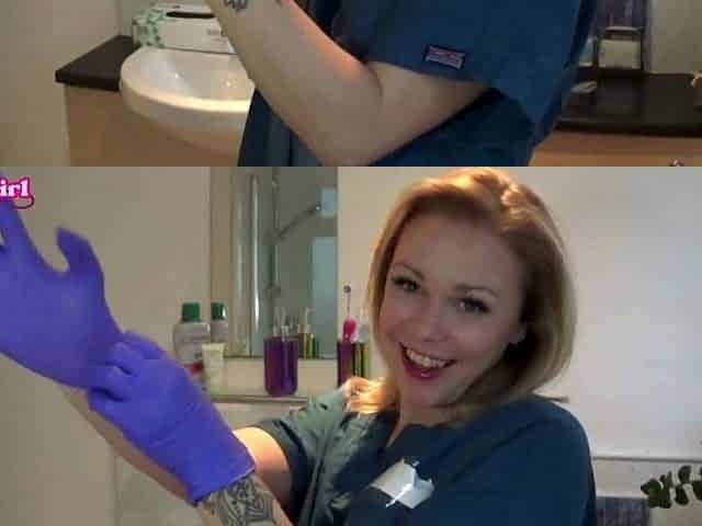 Latex Glove JOI in the Dental Chair Naughty Nurse POV
