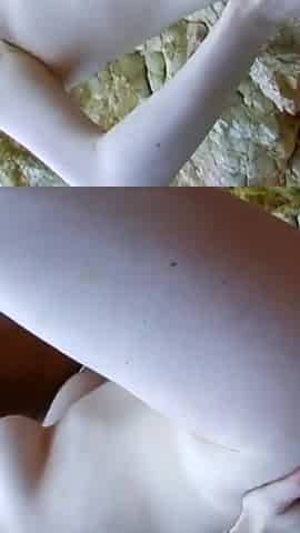 Redhead babe gets anally fucked on the beach